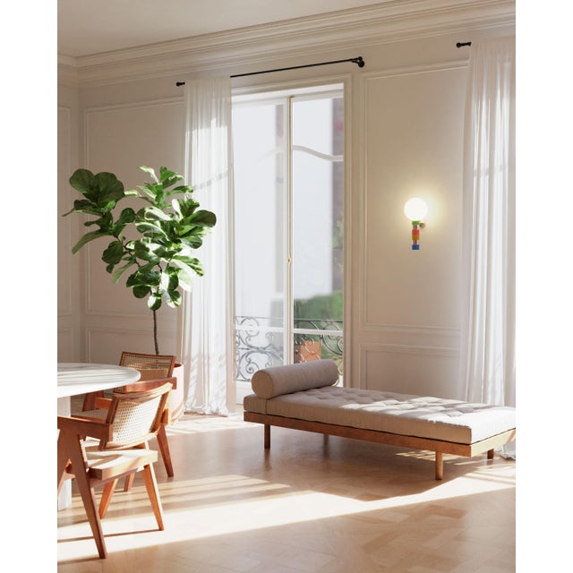 Contemporary Donna I Wall Lamp in Brass with Glass and Aluminium by Marine Breynaert For Sale - Image 3 of 8