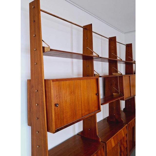 Mid-Century Modern Modular Shelving Unit, Italy, 1950s For Sale - Image 3 of 9
