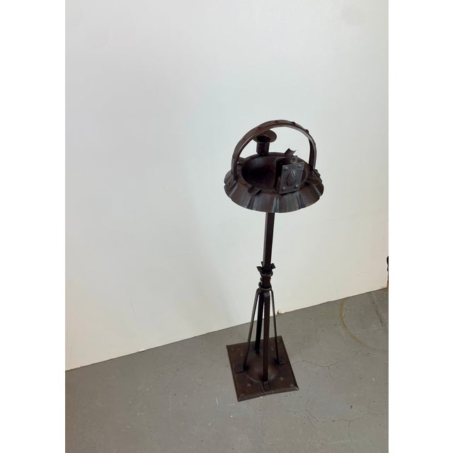Arts and Crafts Standing Ashtray by Hugo Berger as Goberg, Germany, 1900s For Sale - Image 6 of 18