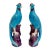 Early 20th Century Chinese Turquoise Porcelain Perched Phoenix Birds - A Pair For Sale - Image 10 of 10