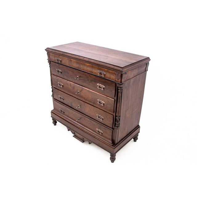 Antique Oak Chest of Drawers, Northern Europe, 1890s For Sale - Image 12 of 16