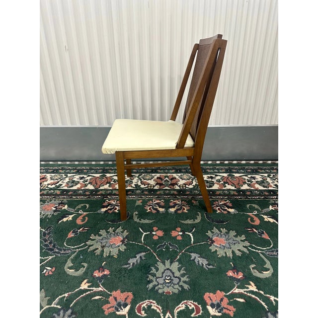 Drexel 1970s Mid-Century Modern Danish Style Wood and Cane Chair by Drexel For Sale - Image 4 of 8