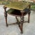 Early 20th Century Antique English Walnut End Table With Brass Top For Sale - Image 5 of 12