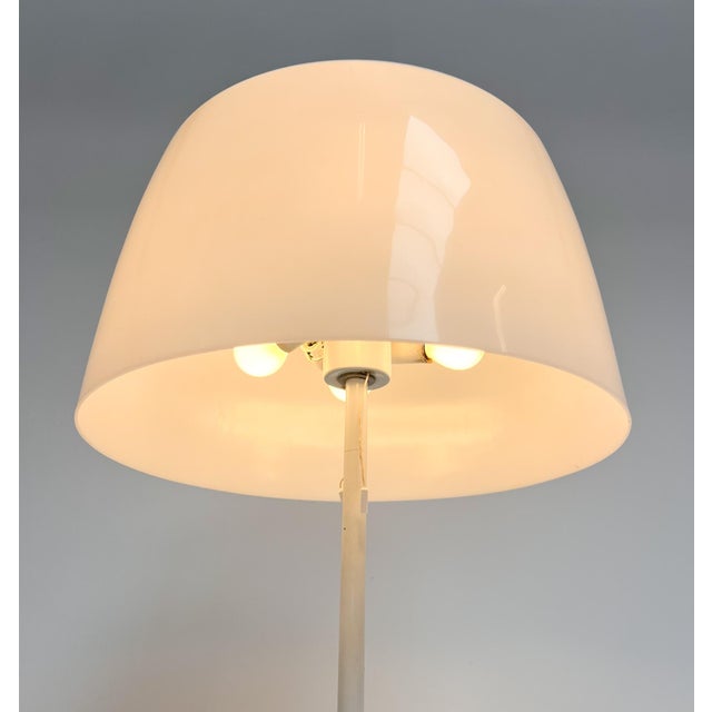 White Mid-Century Floor Lamp attributed to Willem Hagoort, 1960s For Sale - Image 8 of 12