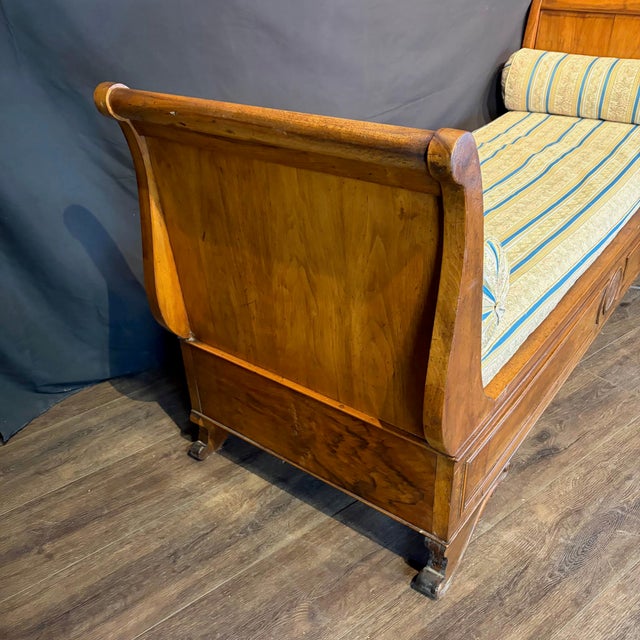 Late 19th Century Early 19th Century French Empire Daybed or Lit De Repos For Sale - Image 5 of 11
