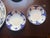 Vintage Blue & White Transferware Set - 7 Pieces - Mismatched Chinoiserie Plates & Teapot For Sale - Image 4 of 12