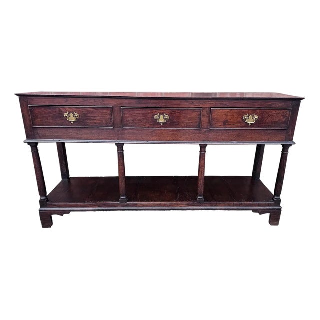 19th Century English Dresser Base For Sale