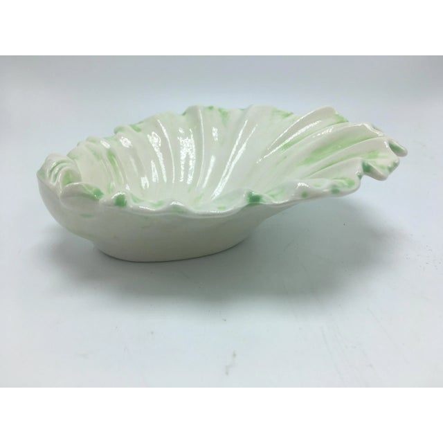 Coastal 1960s Ceramic Shell Bowl For Sale - Image 3 of 8