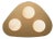 Regina Andrew Rhoads Triangular Flush Mount, Natural Brass For Sale