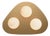 Rhoads Triangular Flush Mount, Natural Brass For Sale