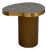 Michael Oren Custom Design Black Marquina Marble Kidney Side Table For Sale
