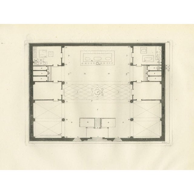 Chinese Agoda Temple Architectural Floor Plan Engraving, 1815 For Sale - Image 4 of 13