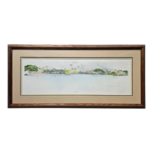 Kona Waterfront Artist Proof Watercolor by Lark Grey Dimond=Cates