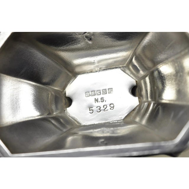 Antique English Art Deco Silver Plated Tea Service Set by Bscep (5329) - 4 PCS For Sale - Image 14 of 15