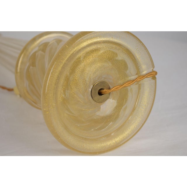 Gold Vintage Murano Gold Lamp, 1960 For Sale - Image 8 of 14