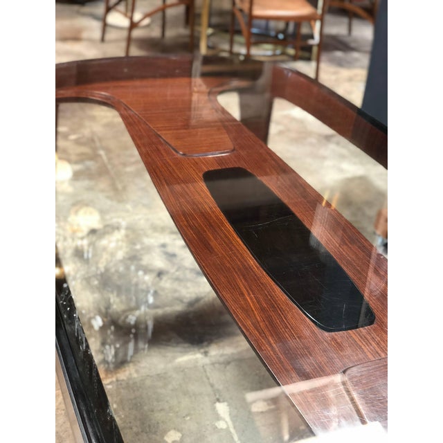 Midcentury Dining Table in Cherrywood by Paolo Buffa for Arrighi, Italy, 1940s For Sale In Los Angeles - Image 6 of 12