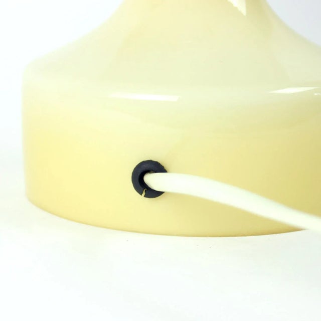 Vintage Cream Glass Lamp by Ivan Jakes for Osvětlovací Sklo, 1970s For Sale - Image 4 of 12