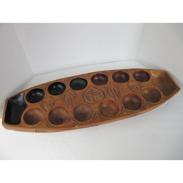Vintage African Carved Mancala Game Board | Chairish