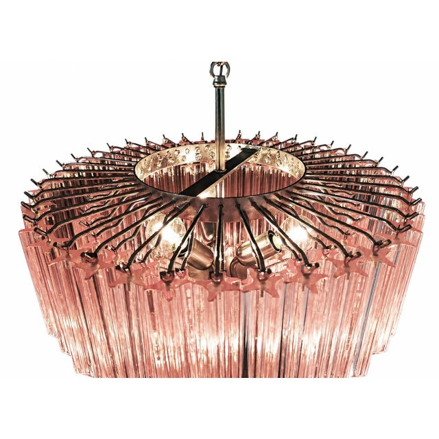 Pink Murano Glass Chandelier, 1980s For Sale - Image 13 of 18