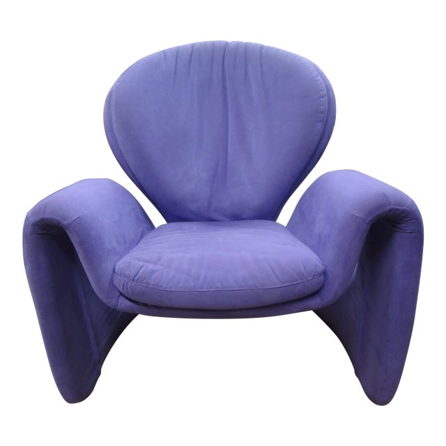 1970s Italian Modern Sculptural Lounge Chair Attributed to Vittorio Introini For Sale