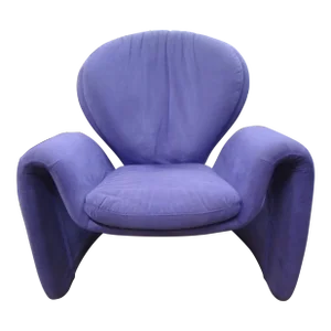 1970s Italian Modern Sculptural Lounge Chair Attributed to Vittorio Introini