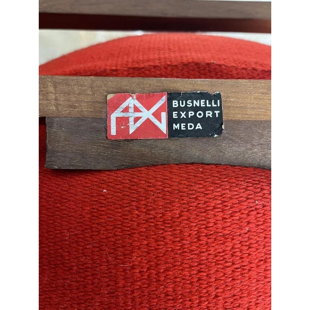 Busnelli armchair Mid-Century Italian design of the 1950s. Integrate and in good condition, small signs of the time....