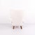 High-Back Armchair Model 23B in Polished Wood and Light Upholstery, 1940s For Sale - Image 4 of 11