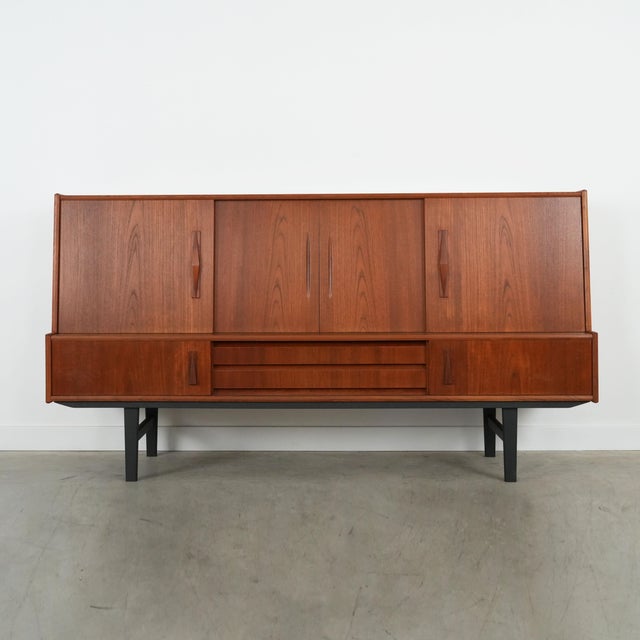 Danish Teak Highboard, Denmark, 1970s For Sale - Image 16 of 16