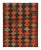 Orange 1950s Vintage Karadagh Persian Kilim With Multicolor Diamond Pattern, From Rug & Kilim For Sale - Image 8 of 8