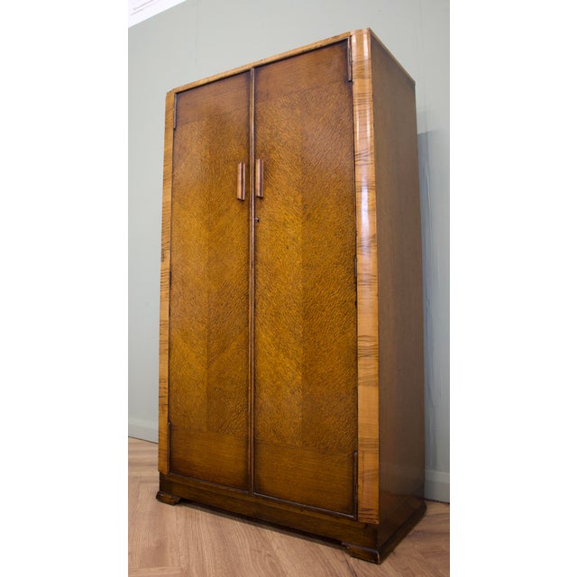Mid-Century Oak Compact Wardrobe, 1950s For Sale - Image 4 of 8
