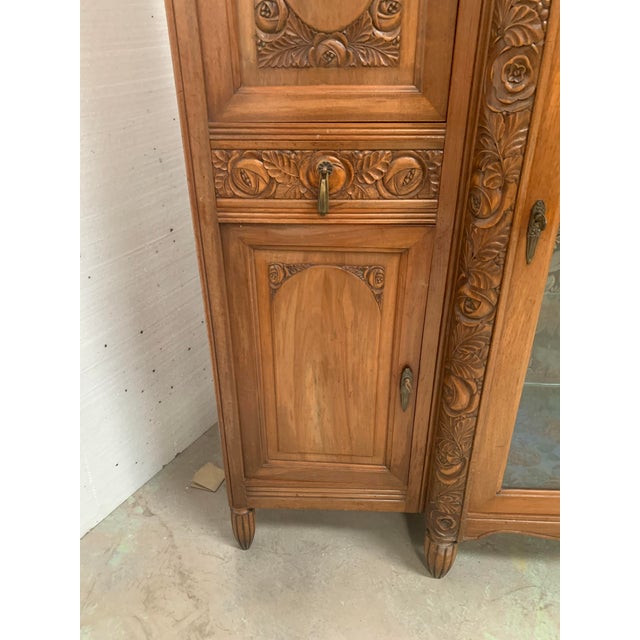 Art Deco Dining Room Set in Finely Carved Walnut, Set of 9 For Sale - Image 12 of 18