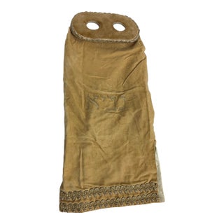 Rare Antique Hand Embroidered Judaica Jewish Memorial Torah Mantel Scroll Cover For Sale