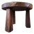 Brutalist Round Oak Coffee Table, 1970s For Sale