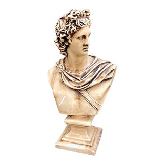 Large Plaster Caesar Bust For Sale