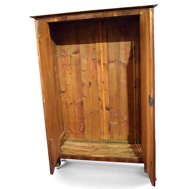 Biedermeier-Style Wardrobe in Wood For Sale - Image 6 of 12