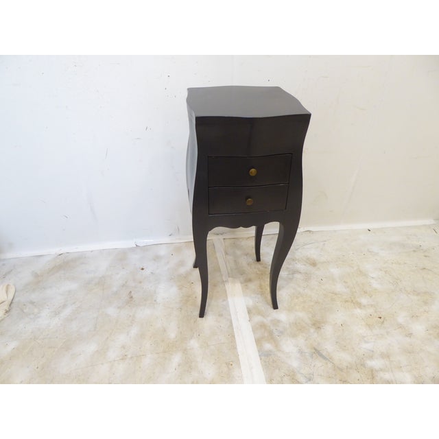 Modern Vintage Small Italian Gray Painted Side Table For Sale - Image 3 of 4