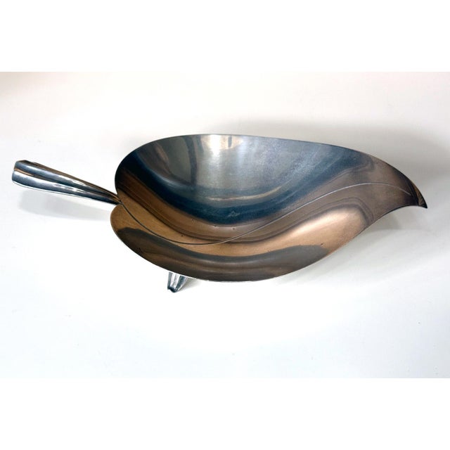 Late 20th Century Sterling Silver Tray in Leaf Form by Tiffany & Co. For Sale - Image 10 of 16