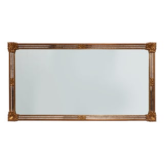 Large 20th Century Baroque Rectangle Gilded Mirror from Deknudt, Belgium, 1980s For Sale