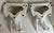 Vintage Italian Palm Beach Chinoiserie White Glazed Elephant Wall Brackets a Pair For Sale In Chicago - Image 6 of 7