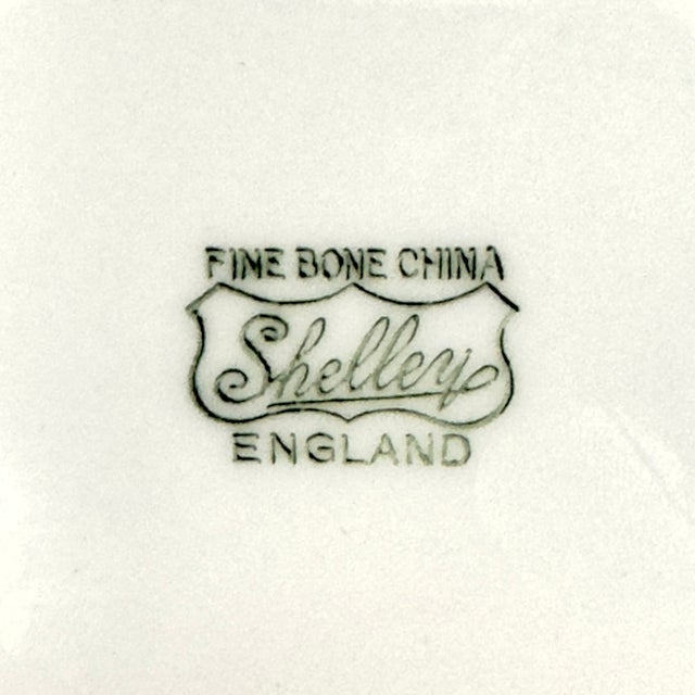 Pristine Gold-Embellished Bone China Butter Dish by Shelley England For Sale - Image 9 of 9