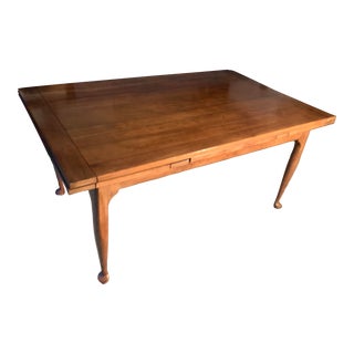 1993 Vintage Stickley Cherry Adjustable Dining Room Table For Sale