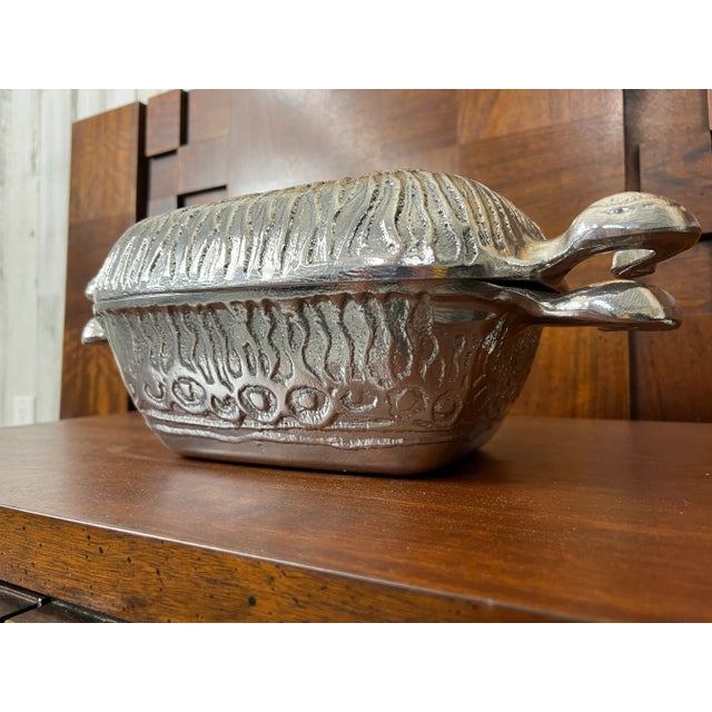 Metal Donald Drumm Casserole Covered Dish For Sale - Image 7 of 13