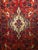 Vintage Hamadan Gallery Area Rug, Hand-Knotted Wool, Tribal Bird Pattern, 6x10, Red & Navy For Sale - Image 14 of 18