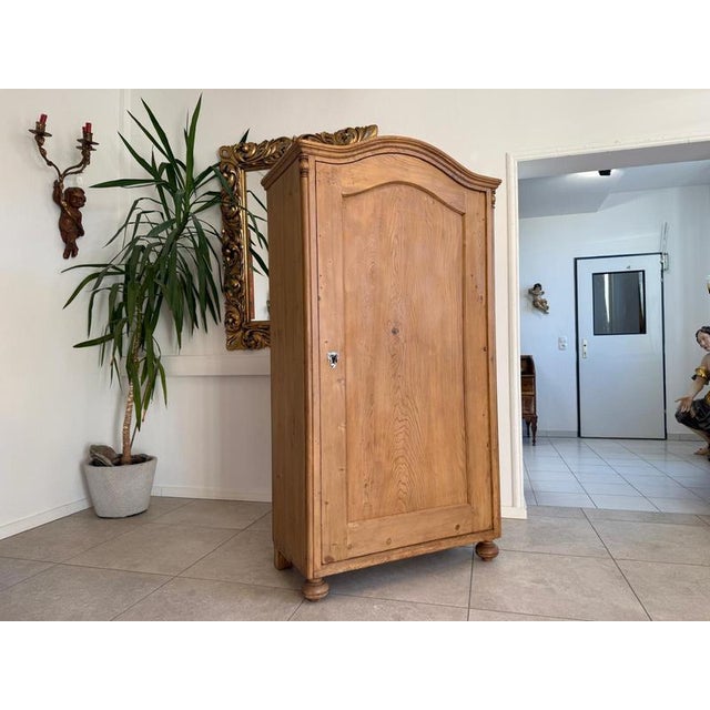 Gründerzeit Style 1-Door Farmhouse Cupboard in Wood For Sale - Image 5 of 11