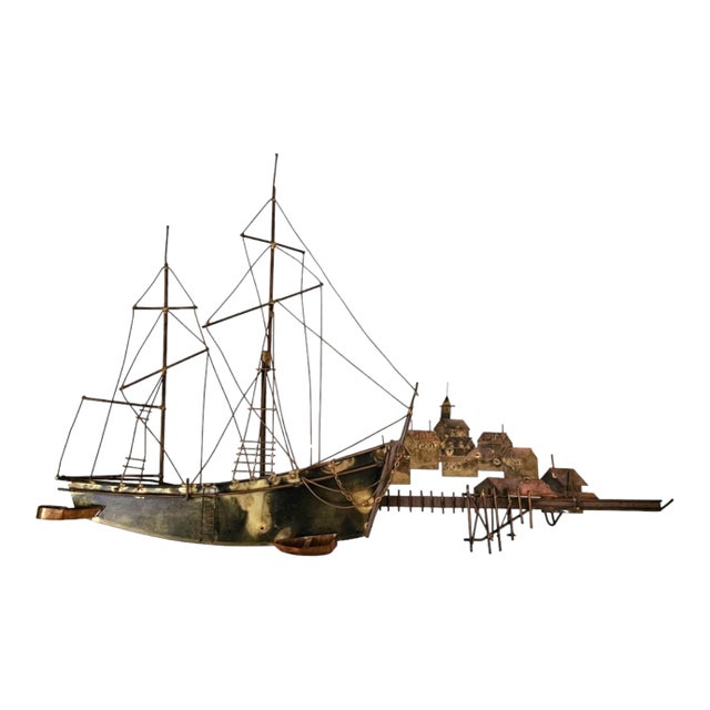 1974 Curtis Jere Metal Sculpture Signed Both Sides and Numbered For Sale