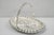 Antique Rogers & Bro Silver Plated Scalloped Wedding Brides Basket w Reticulated Handle. Circa Early 20th Century....