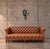 Chesterfield sofa / Brown cognac leather / Deep Buttoned Width 200Height 70Depth 80 cm