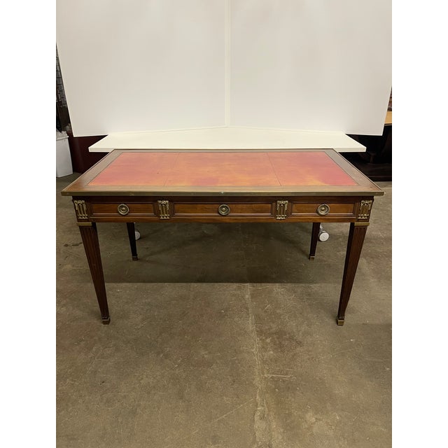 Early 20th Century Louis XVI Style Mahogany Writing Table For Sale - Image 4 of 13