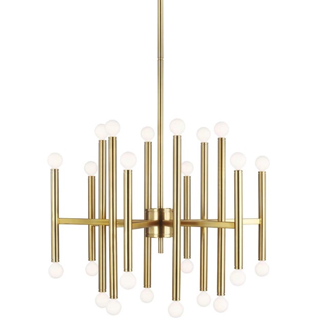 Beautiful Visual Comfort fixture designed by Thomas O'Brien- like new- only owned for a year- in polished nickel finish....