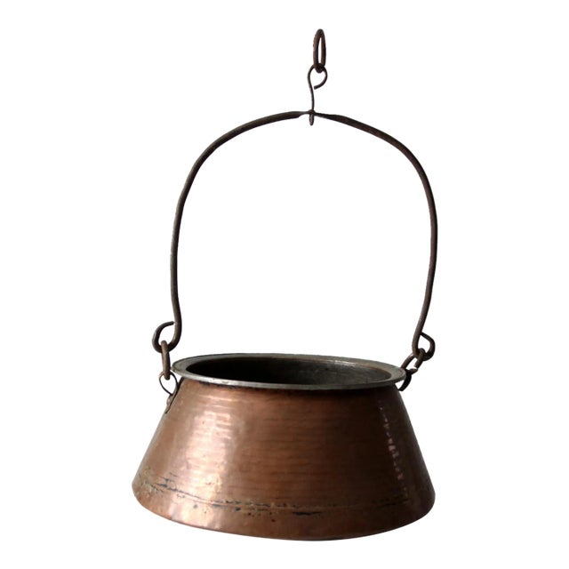 Antique Copper Kettle For Sale